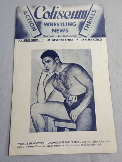 Coliseum WRESTLING NEWS(1948.10.12)