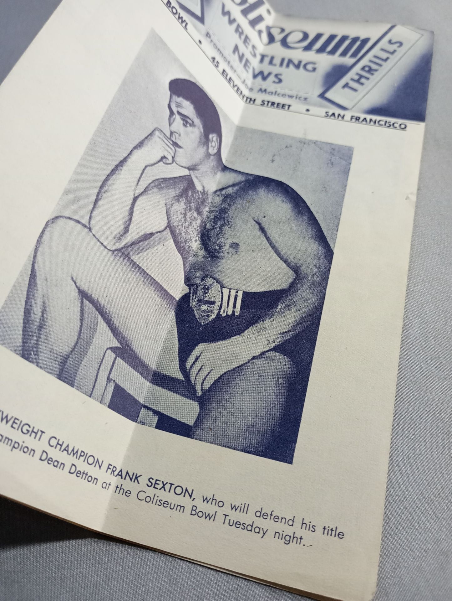 Coliseum WRESTLING NEWS(1948.10.12)