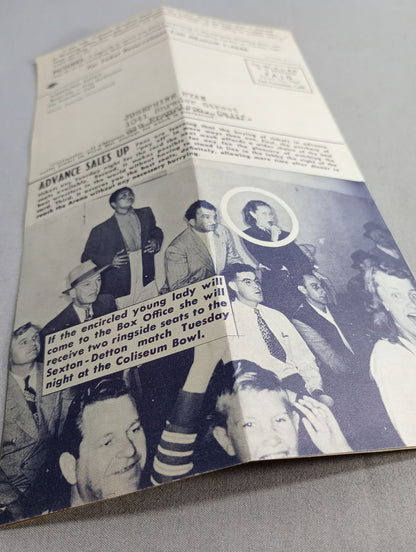 Coliseum WRESTLING NEWS(1948.10.12)