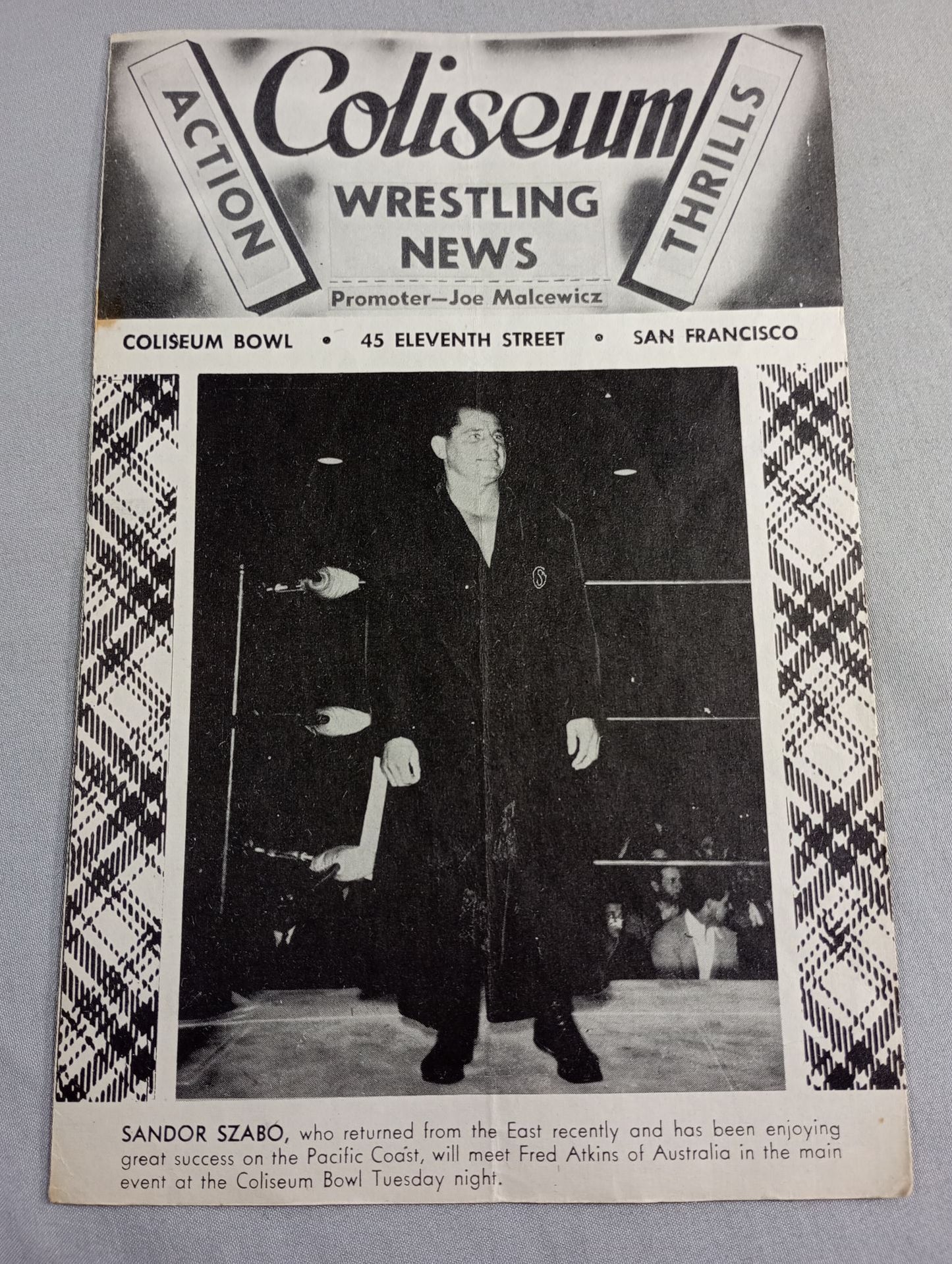 Coliseum WRESTLING NEWS(1948.4.27)