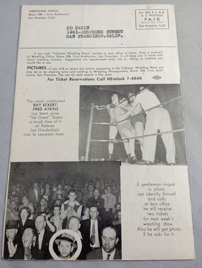 Coliseum WRESTLING NEWS(1948.4.20)