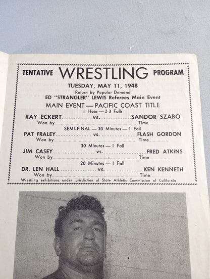 Coliseum WRESTLING NEWS(1948.5.11)