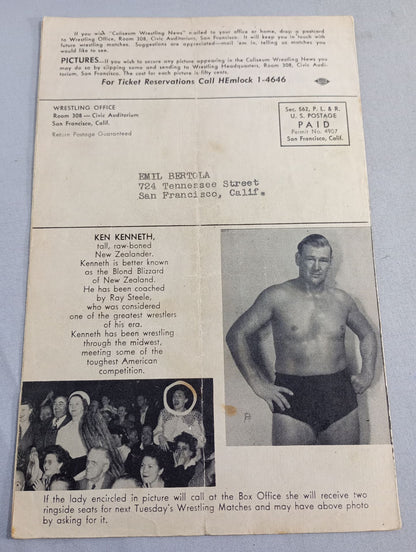 Coliseum WRESTLING NEWS(1948.5.11)