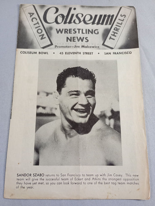 Coliseum WRESTLING NEWS(1948.3.30)