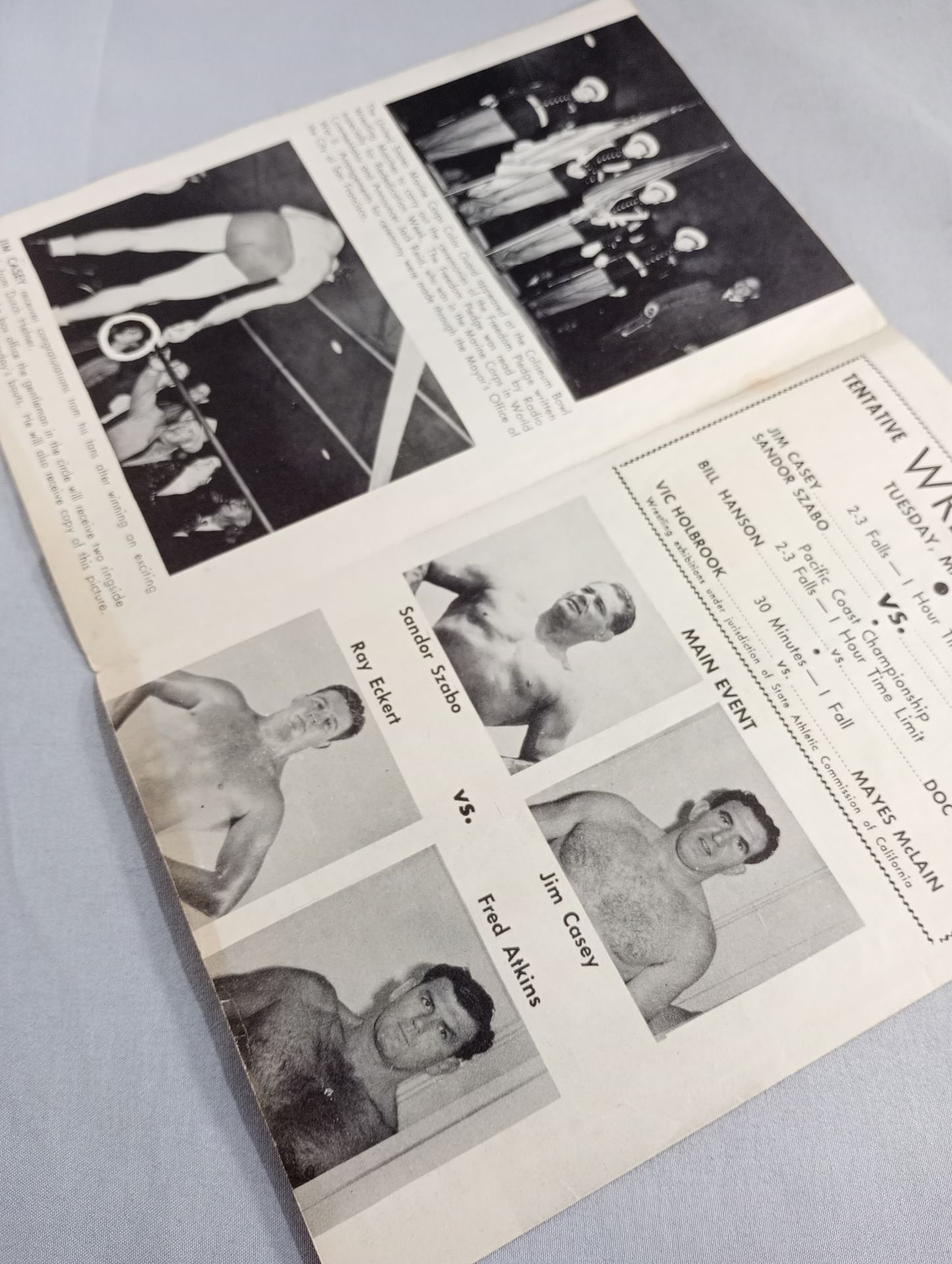 Coliseum WRESTLING NEWS(1948.3.30)