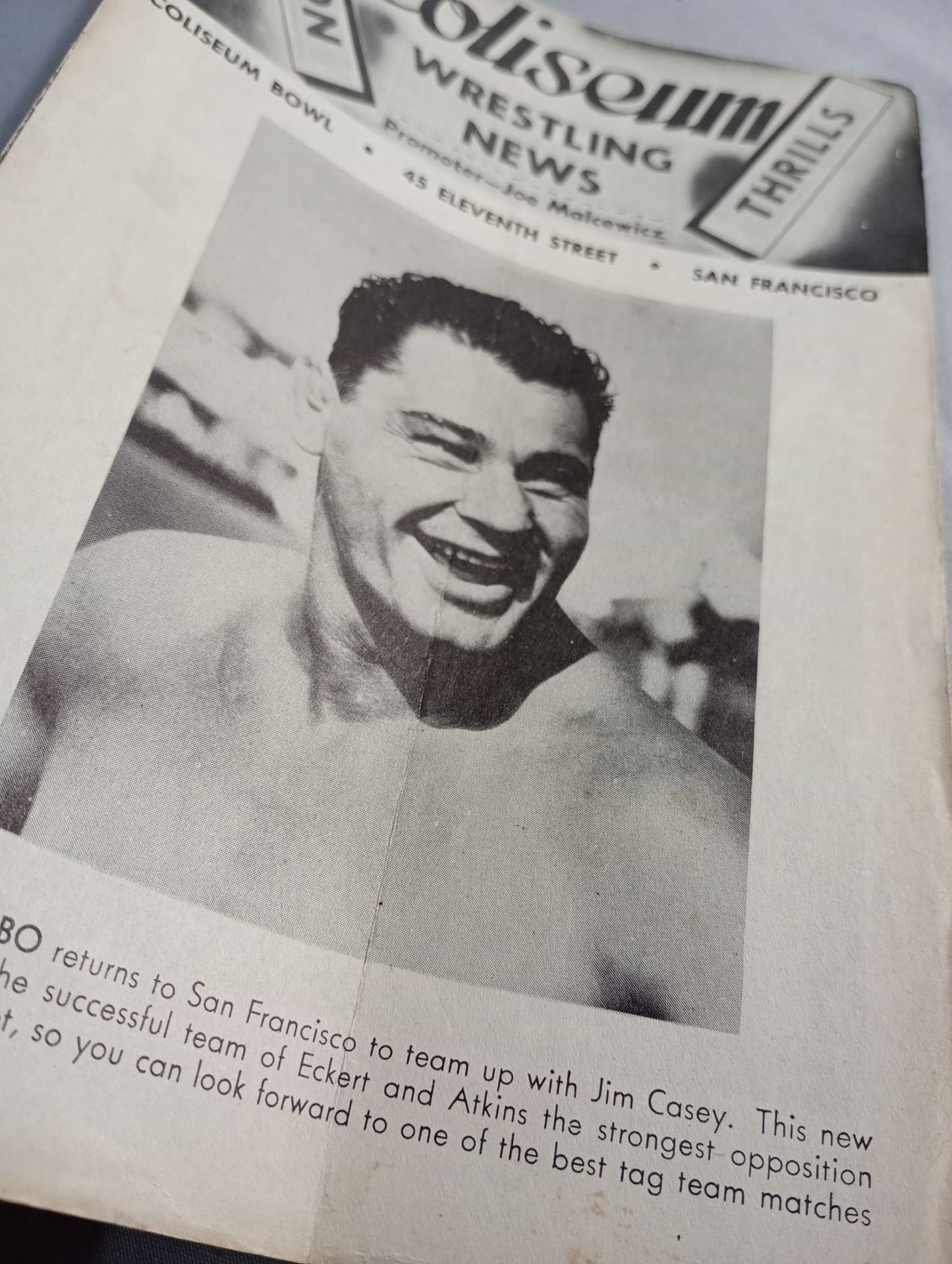 Coliseum WRESTLING NEWS(1948.3.30)