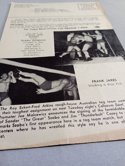 Coliseum WRESTLING NEWS(1948.3.30)