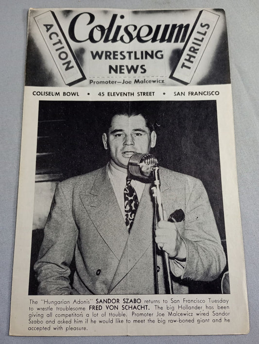 Coliseum WRESTLING NEWS(1948.8.17)