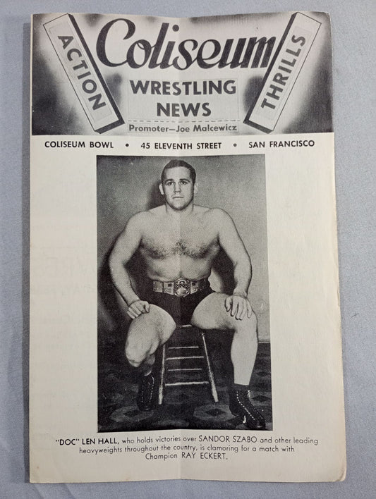 Coliseum WRESTLING NEWS(1948.2.24)