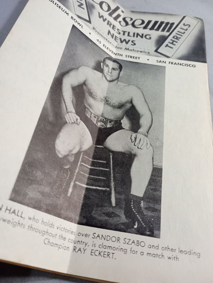 Coliseum WRESTLING NEWS(1948.2.24)