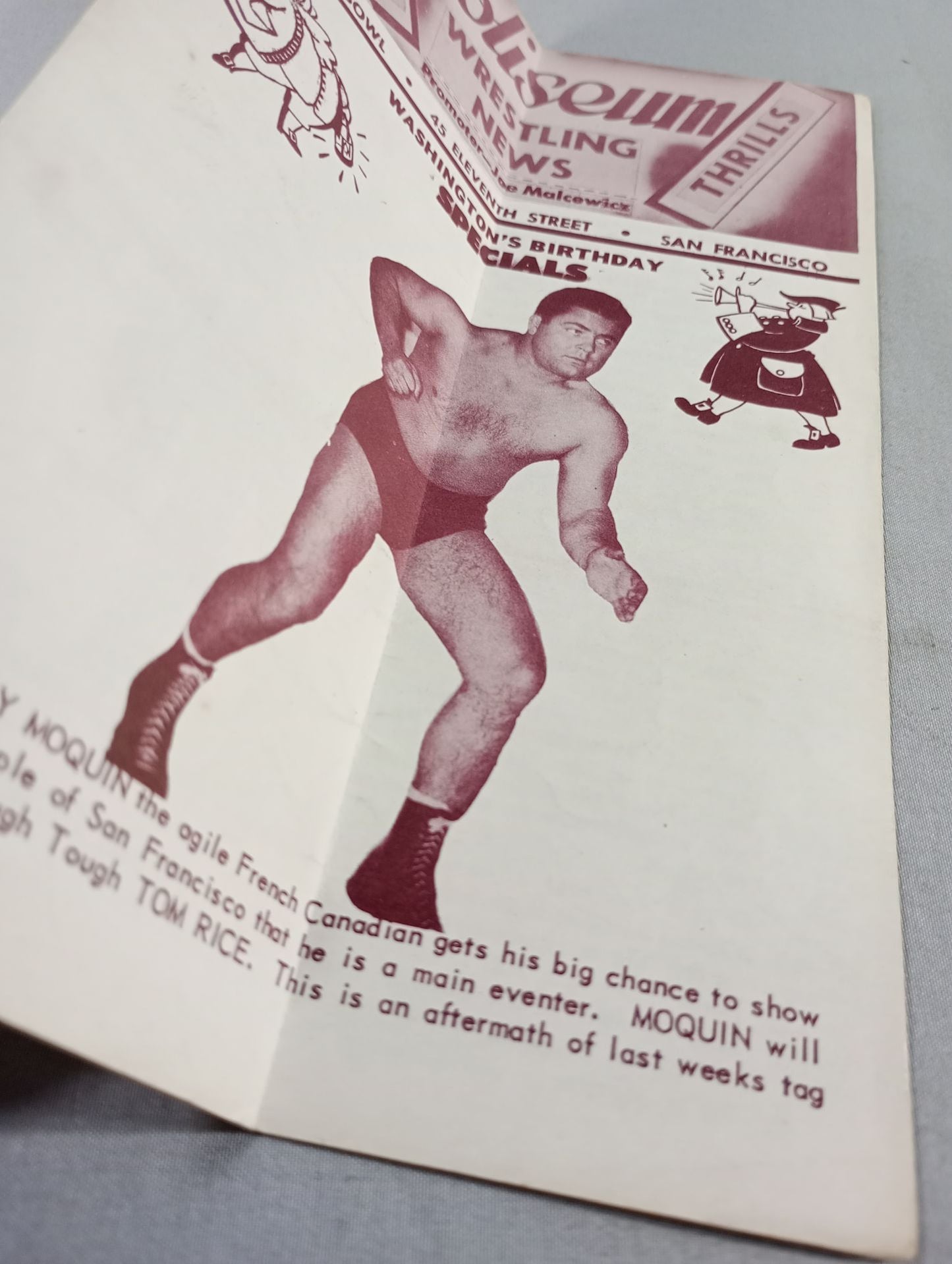 Coliseum WRESTLING NEWS(1950.2.21)