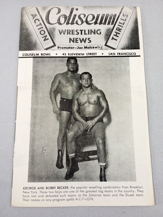 Coliseum WRESTLING NEWS(1949.9.20)
