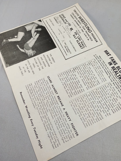 Coliseum WRESTLING NEWS(1949.9.20)