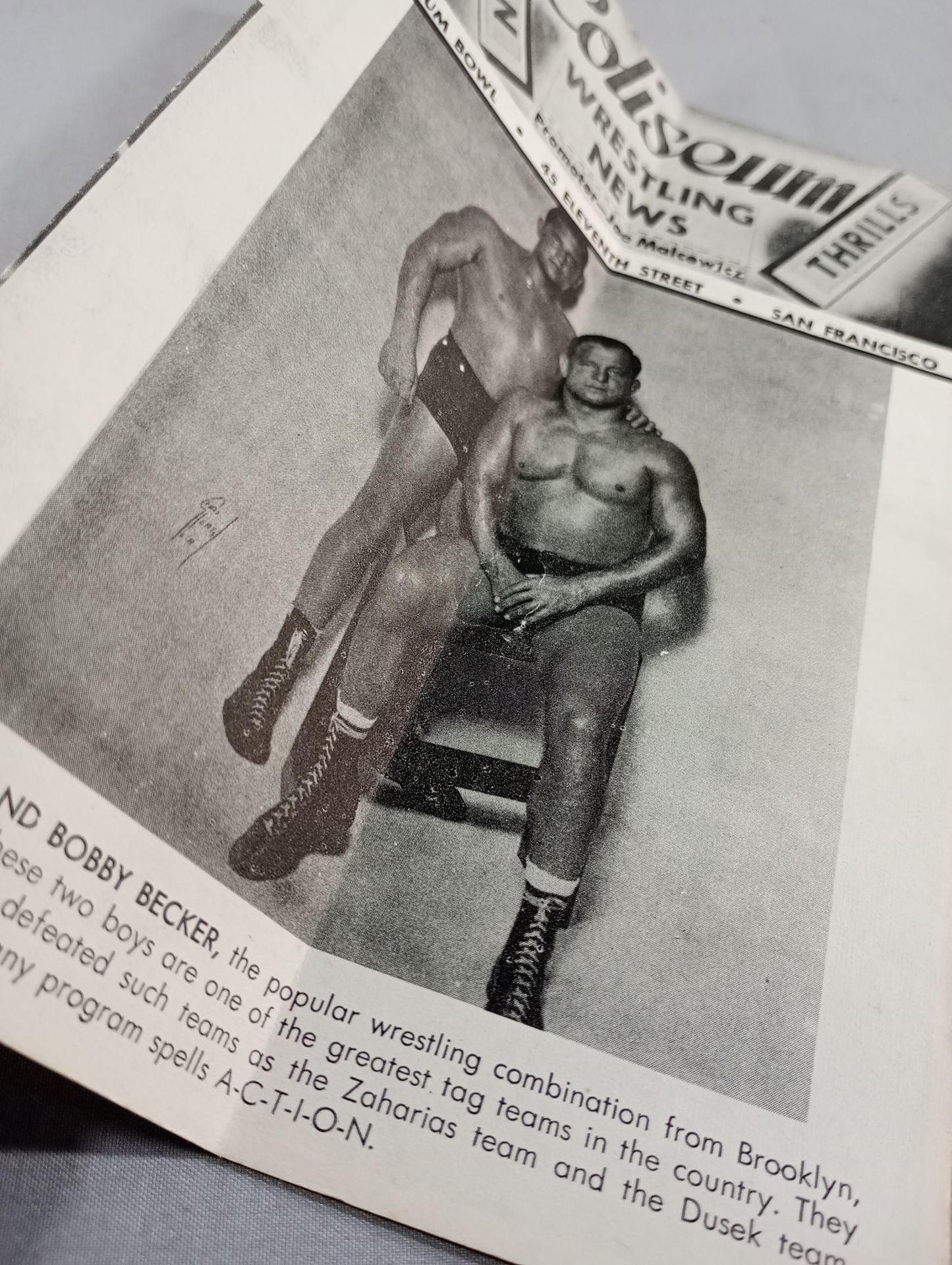 Coliseum WRESTLING NEWS(1949.9.20)