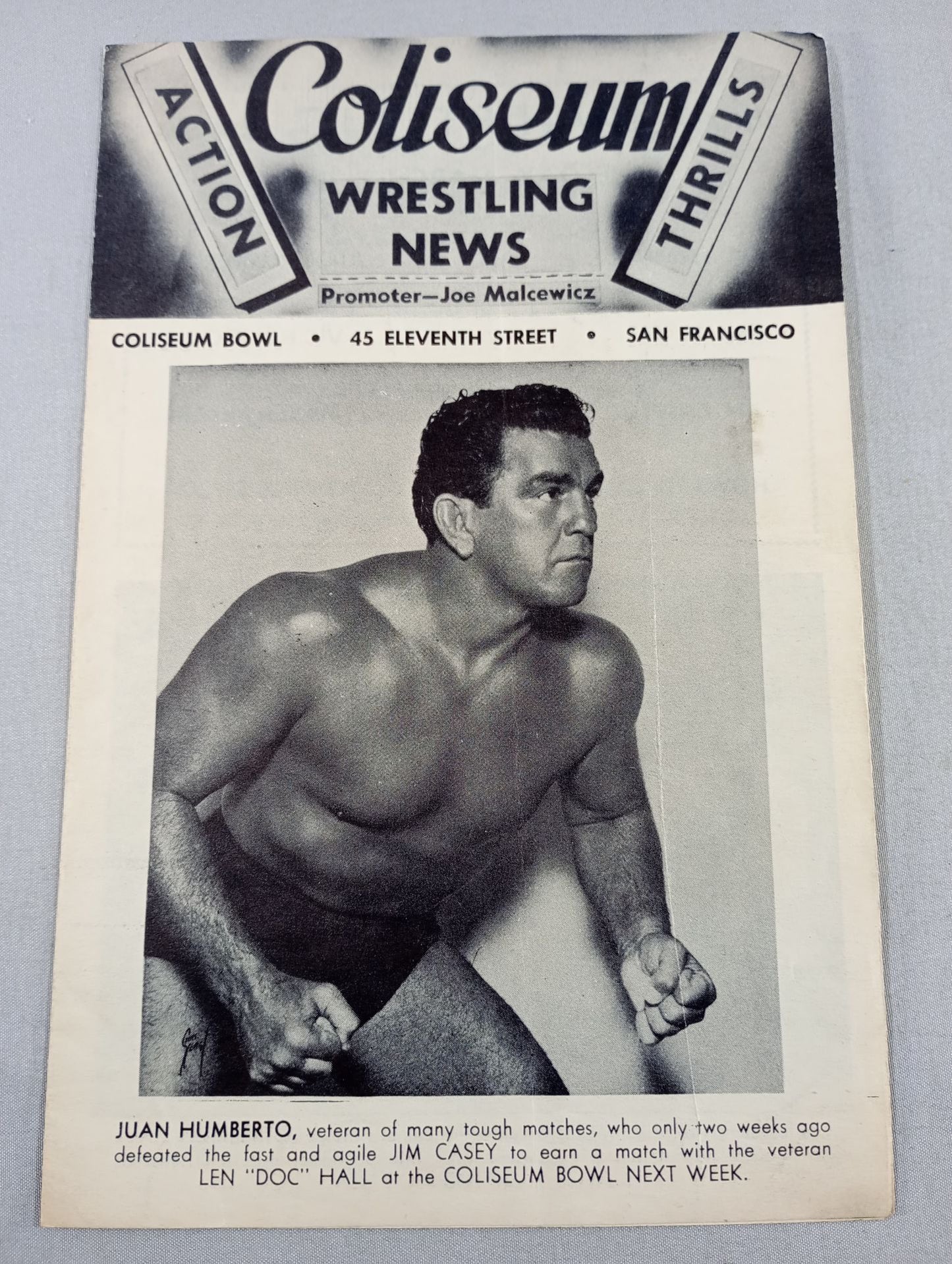 Coliseum WRESTLING NEWS(1948.3.2)