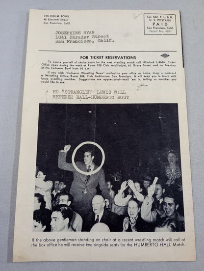 Coliseum WRESTLING NEWS(1948.3.2)