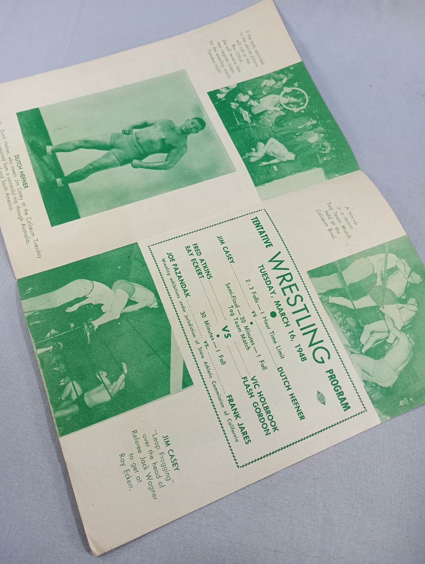 Coliseum WRESTLING NEWS(1948.3.16)