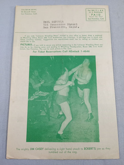 Coliseum WRESTLING NEWS(1948.3.16)