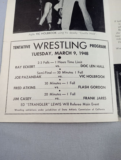 Coliseum WRESTLING NEWS(1948.3.9)