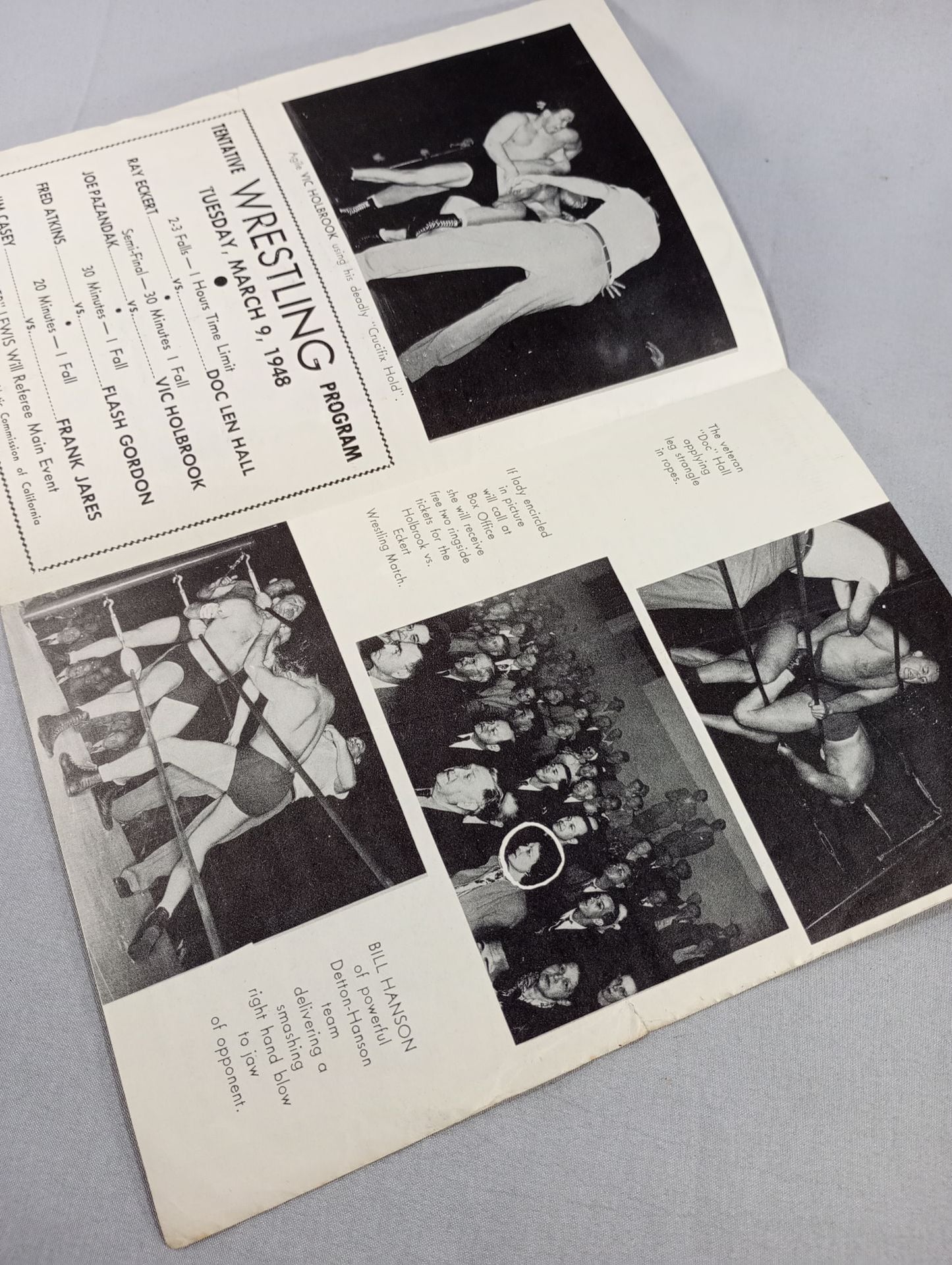 Coliseum WRESTLING NEWS(1948.3.9)