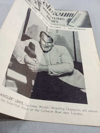 Coliseum WRESTLING NEWS(1948.3.9)