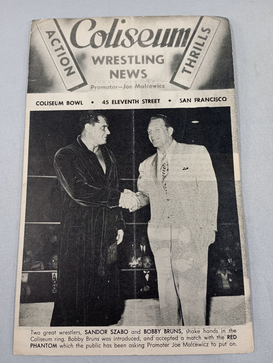 Coliseum WRESTLING NEWS(1948.8.31)