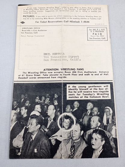Coliseum WRESTLING NEWS(1948.8.31)
