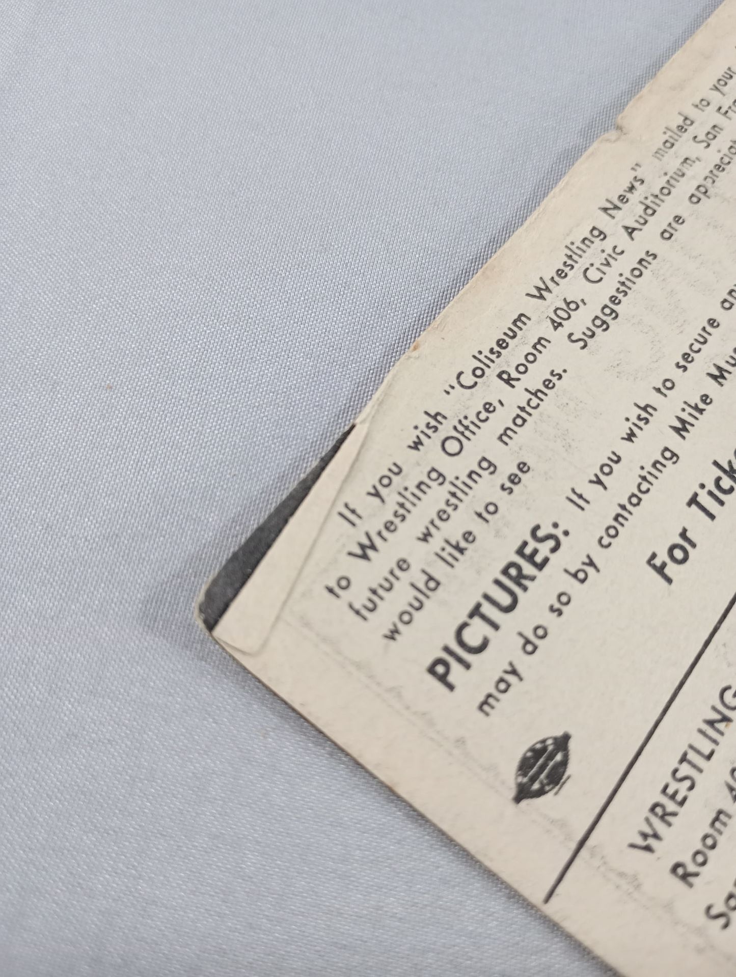 Coliseum WRESTLING NEWS(1948.8.31)