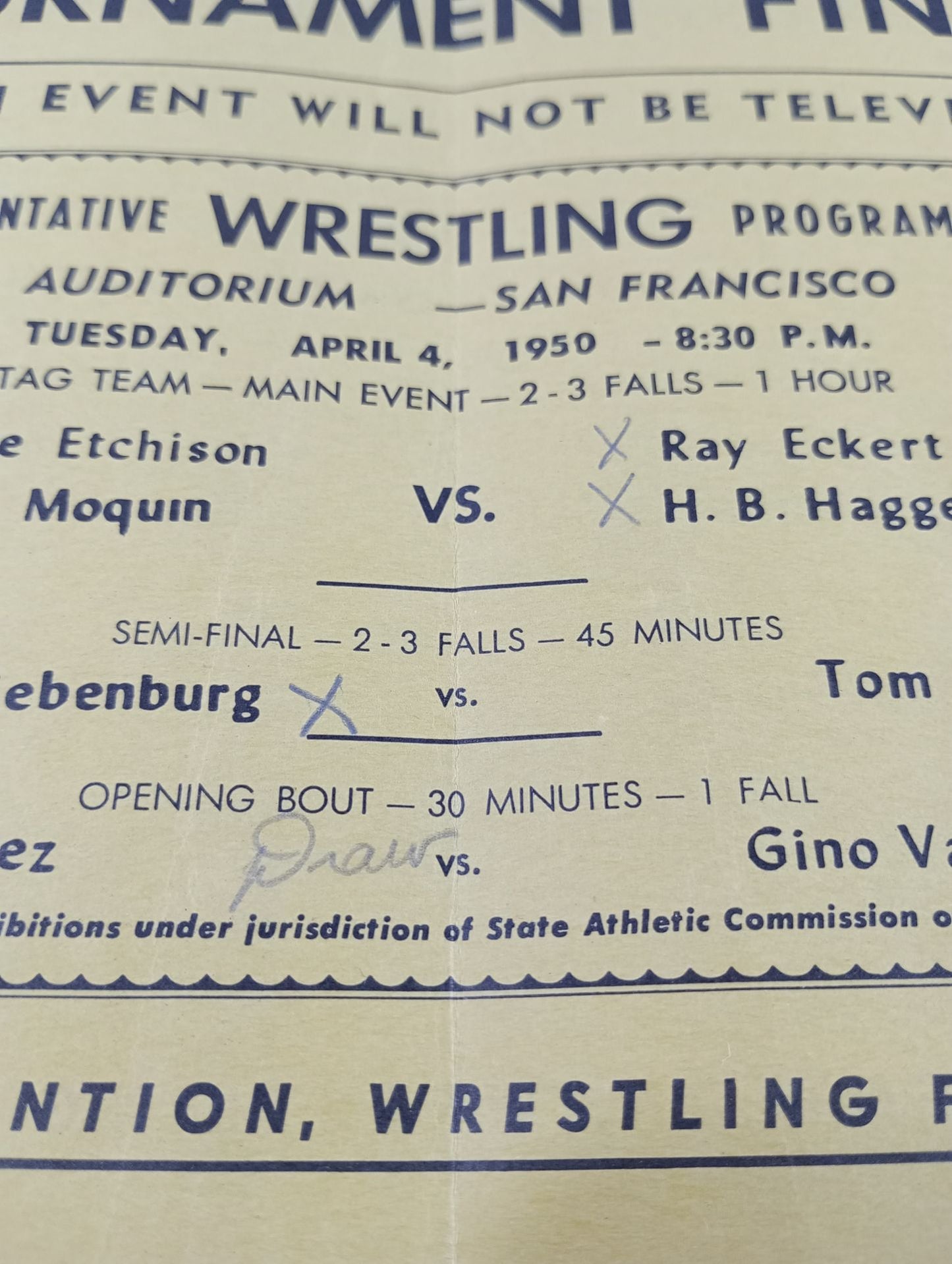 West Coast WRESTLING NEWS(1950.4.4)