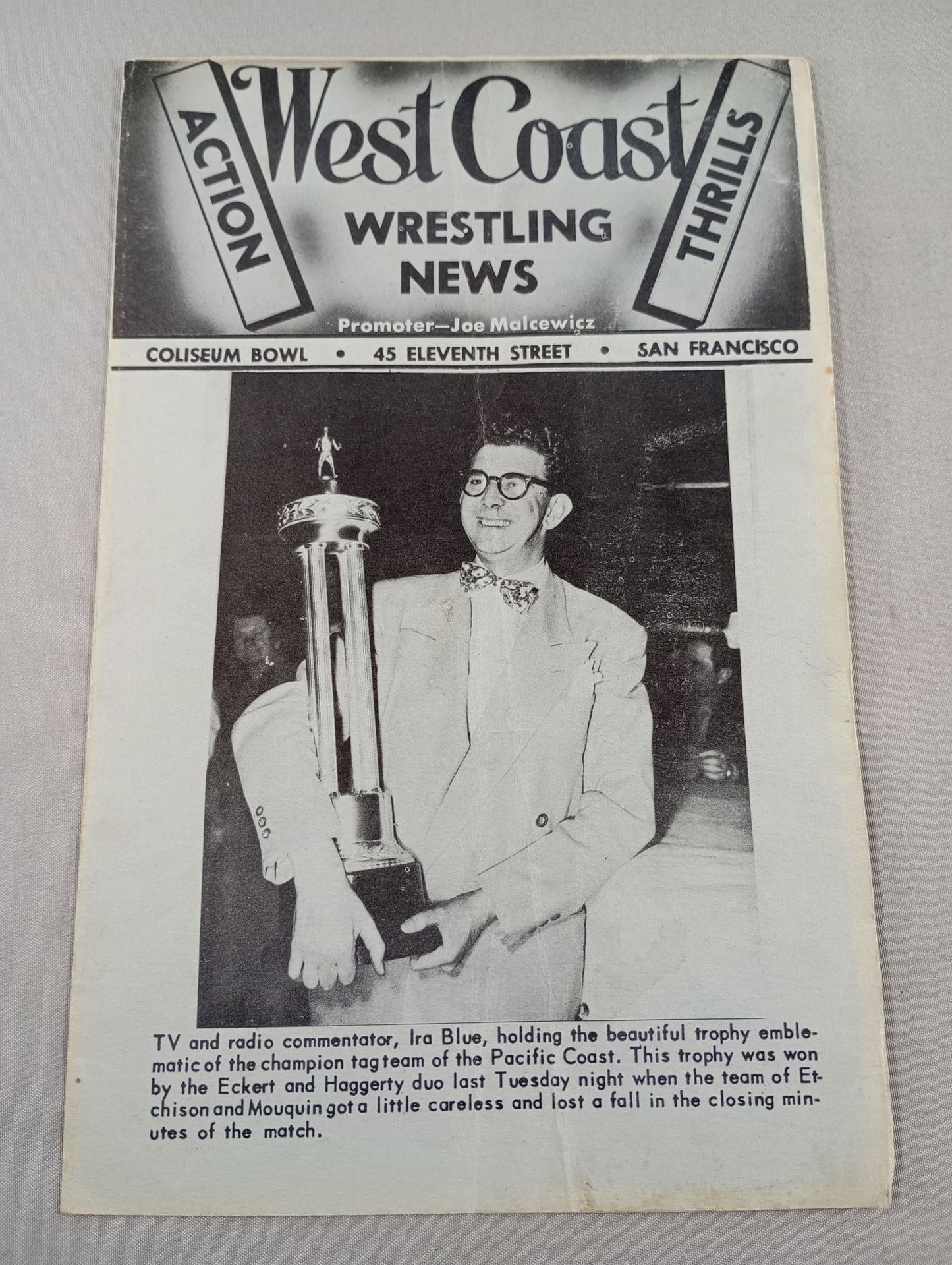 West Coast Wrestling  News (April 11, 1950)