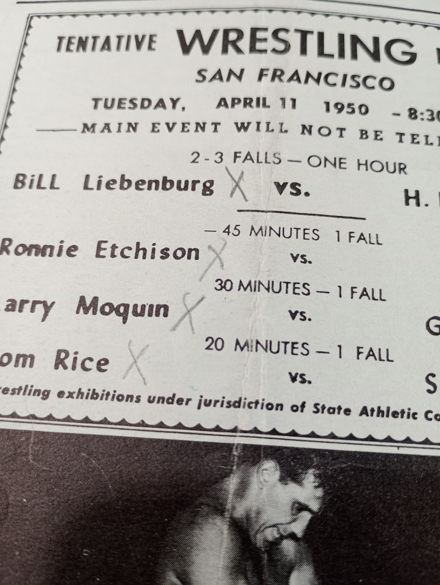 West Coast Wrestling  News (April 11, 1950)