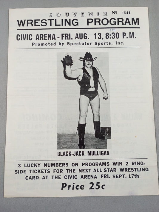 SOUVENIR WRESTLING PROGRAM No.1541