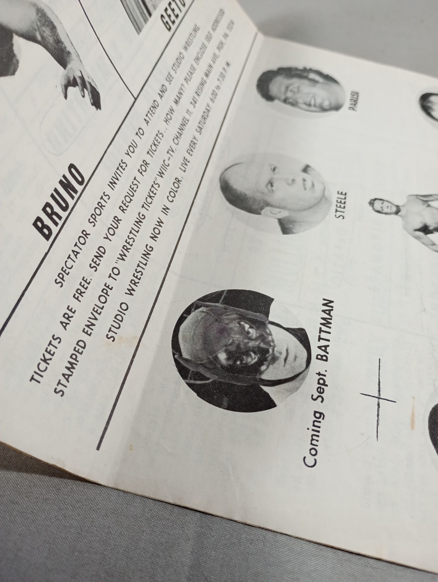 SOUVENIR WRESTLING PROGRAM No.1541