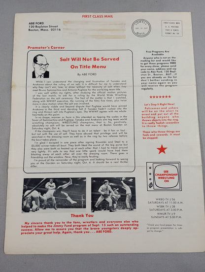 WWWF Wold Championship WRESTLING(1969.10.4)