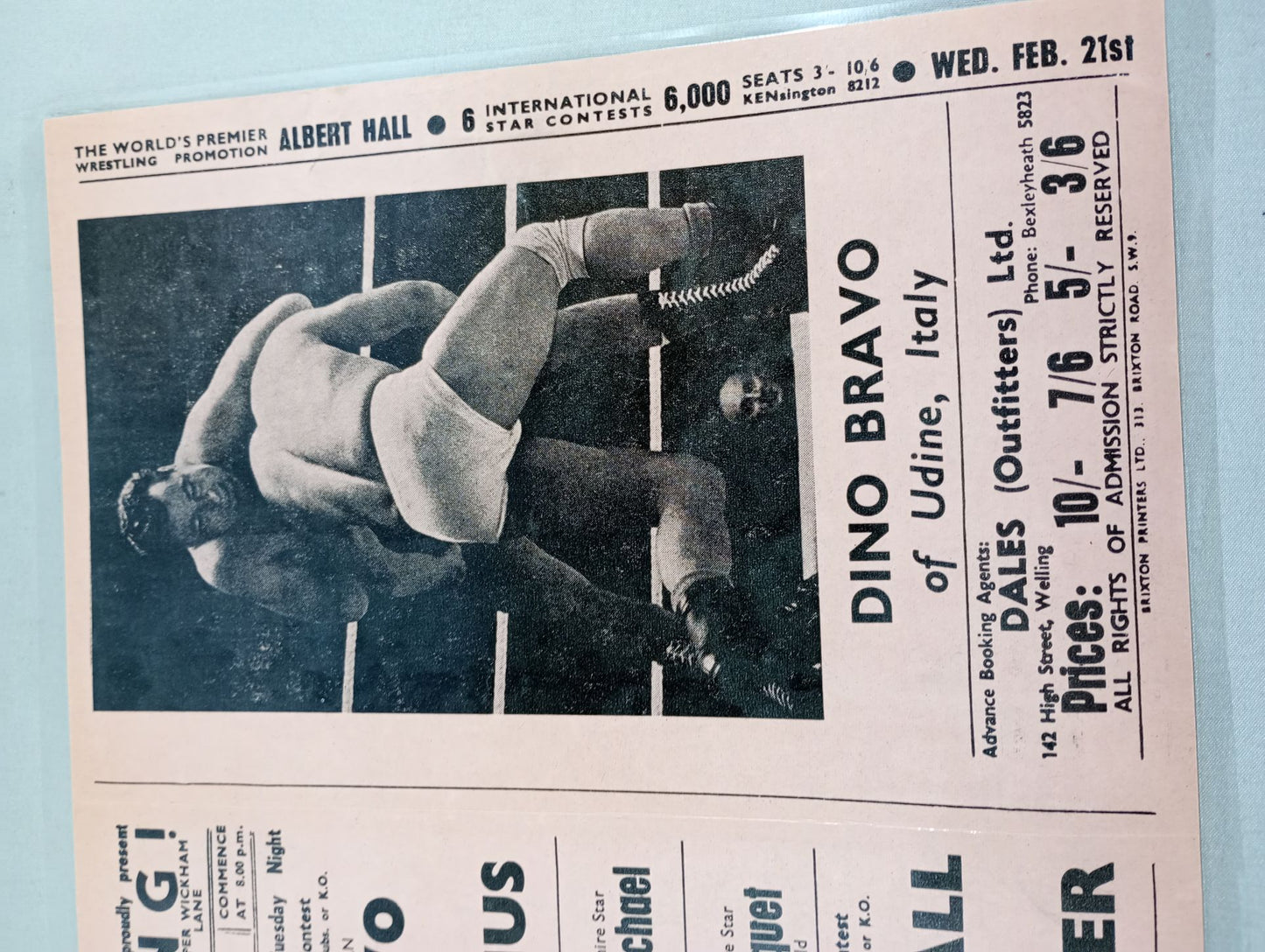 WRESTLING! THE ODEON