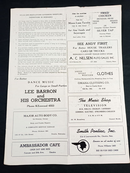 ★テーズvsシュミット NWA戦★ THE RING POST(1953.5.4)