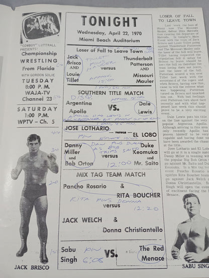 CHAMPIONSHIP WRESTLING ACTION Vol.2 No.16