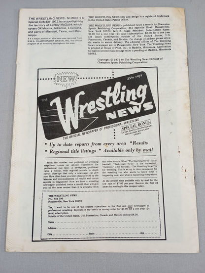 THE Wrestling NEWS NOMBER.6