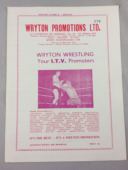 WRYTON PROMOTIONS LTD. (1966.10.14)