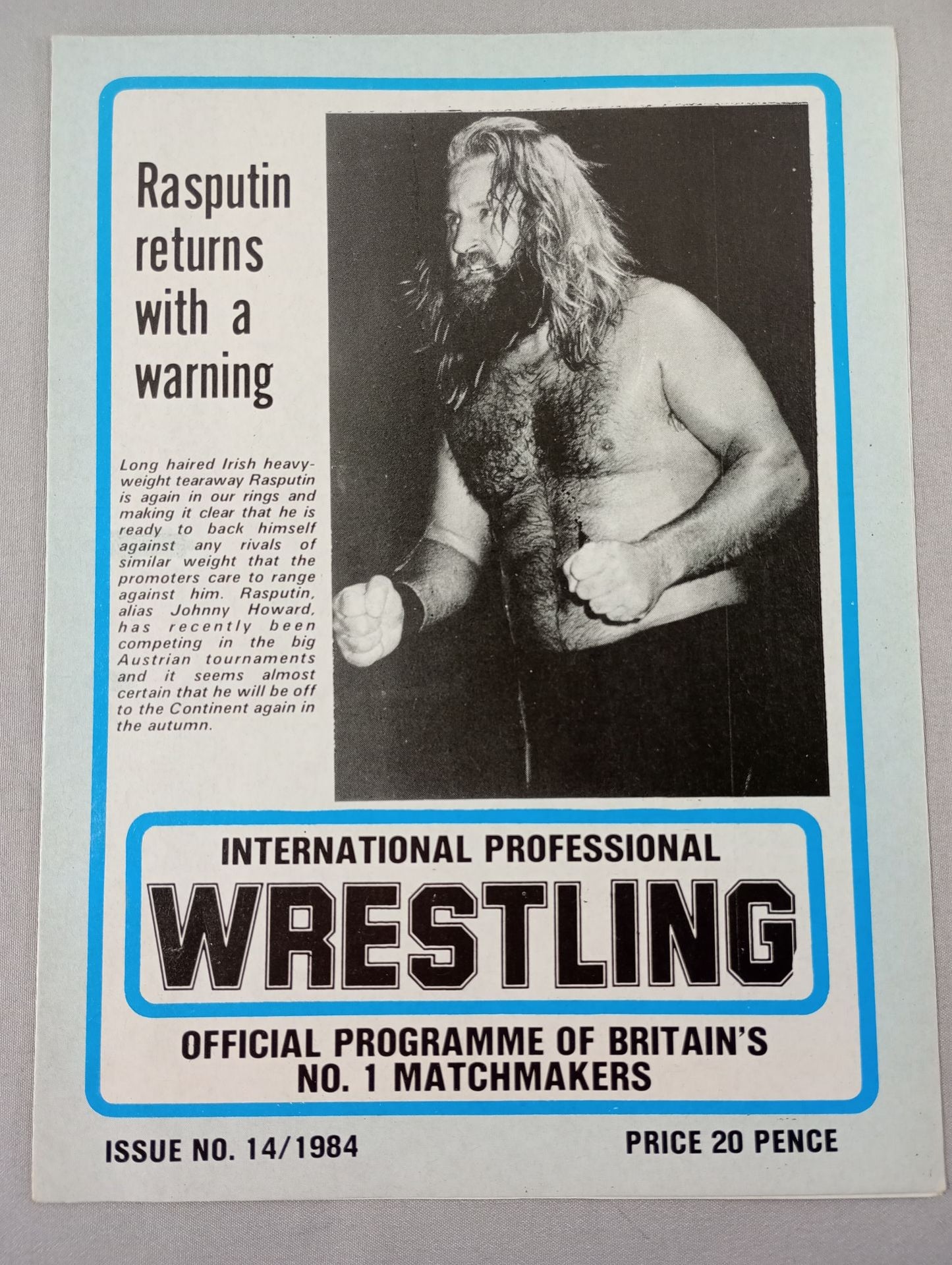 INTERNATIONAL PROFESSIONAL WRESTLING ISSUE No.14 / 1984