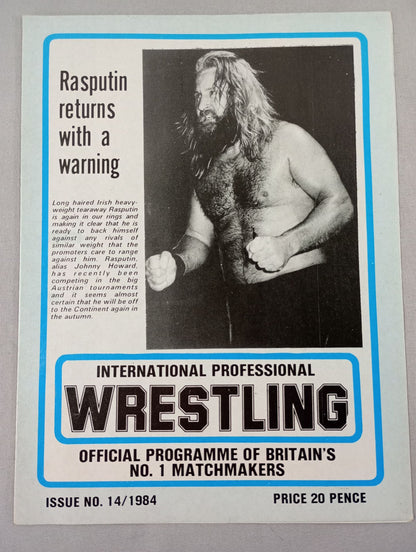 INTERNATIONAL PROFESSIONAL WRESTLING ISSUE No.14 / 1984