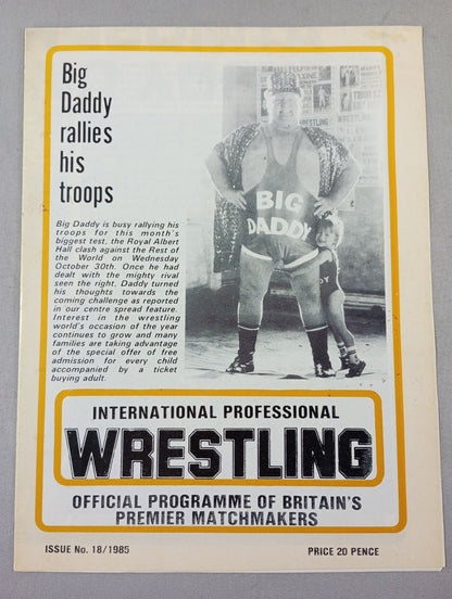 INTERNATIONAL PROFESSIONAL WRESTLING ISSUE No.18 / 1985