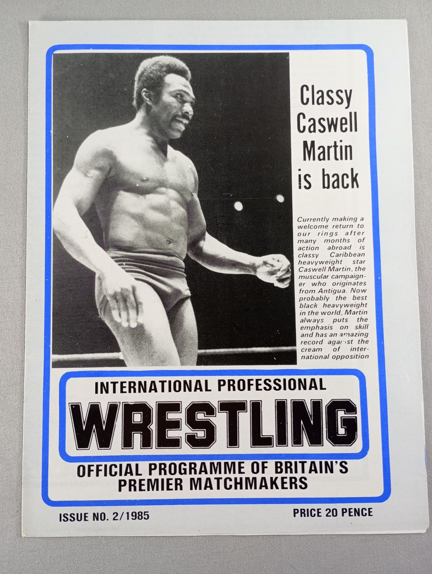 INTERNATIONAL PROFESSIONAL Wrestling  ISSUE No.2 / 1985