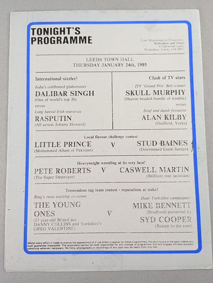 INTERNATIONAL PROFESSIONAL Wrestling  ISSUE No.2 / 1985