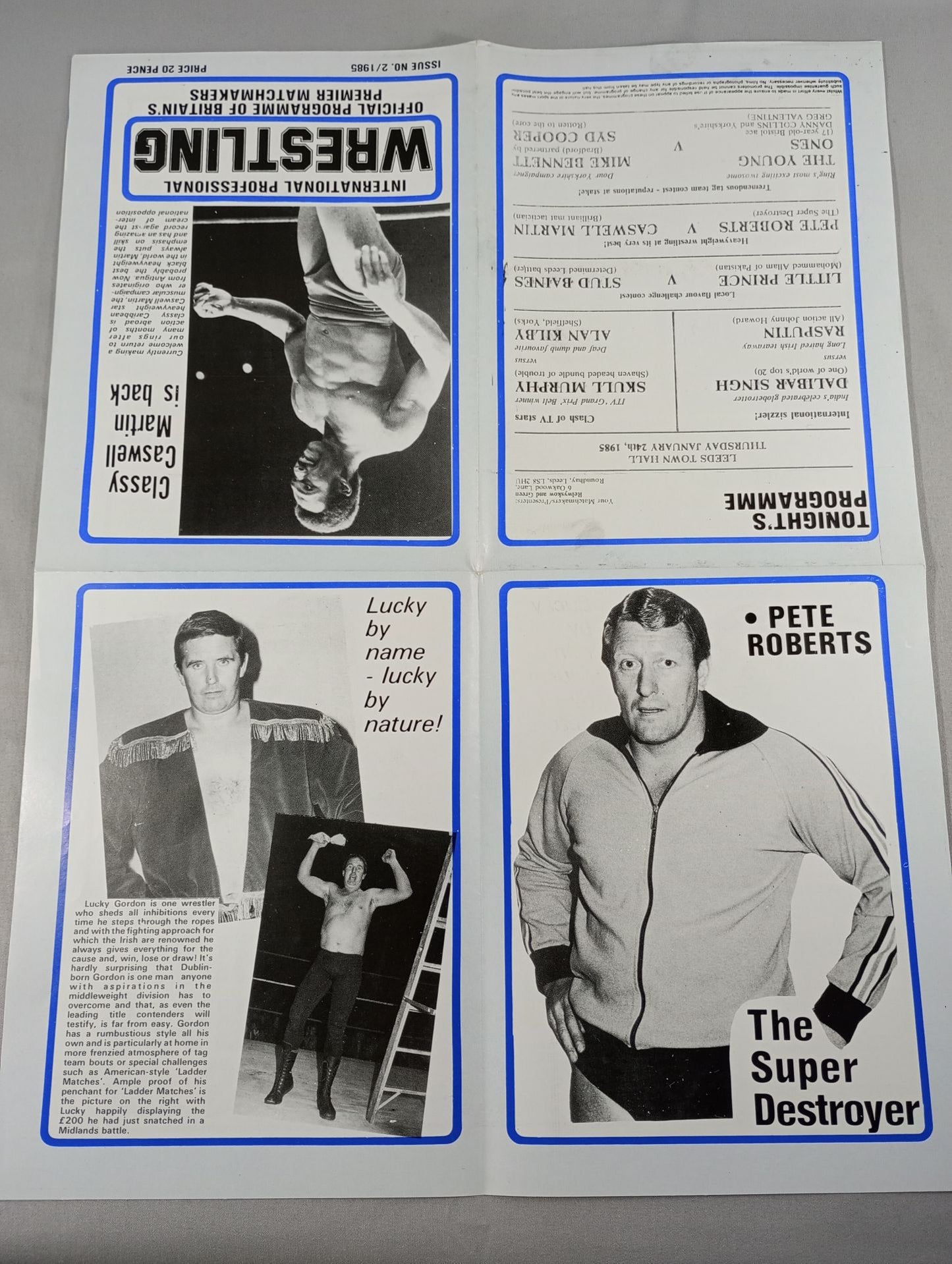 INTERNATIONAL PROFESSIONAL Wrestling  ISSUE No.2 / 1985