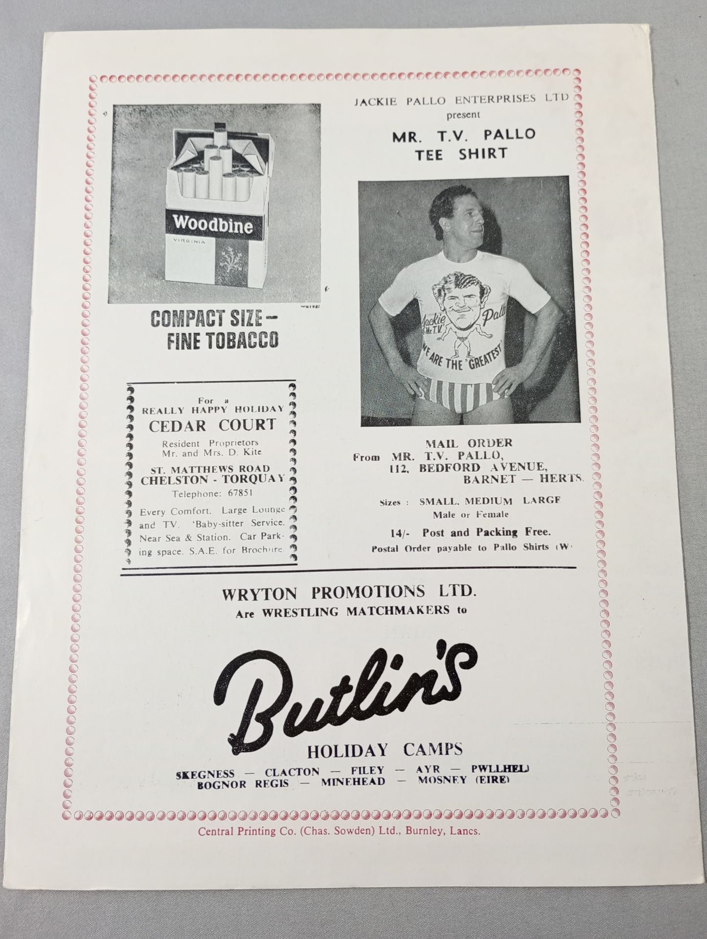 WRYTON PROMOTIONS LTD. (1966.8.19)