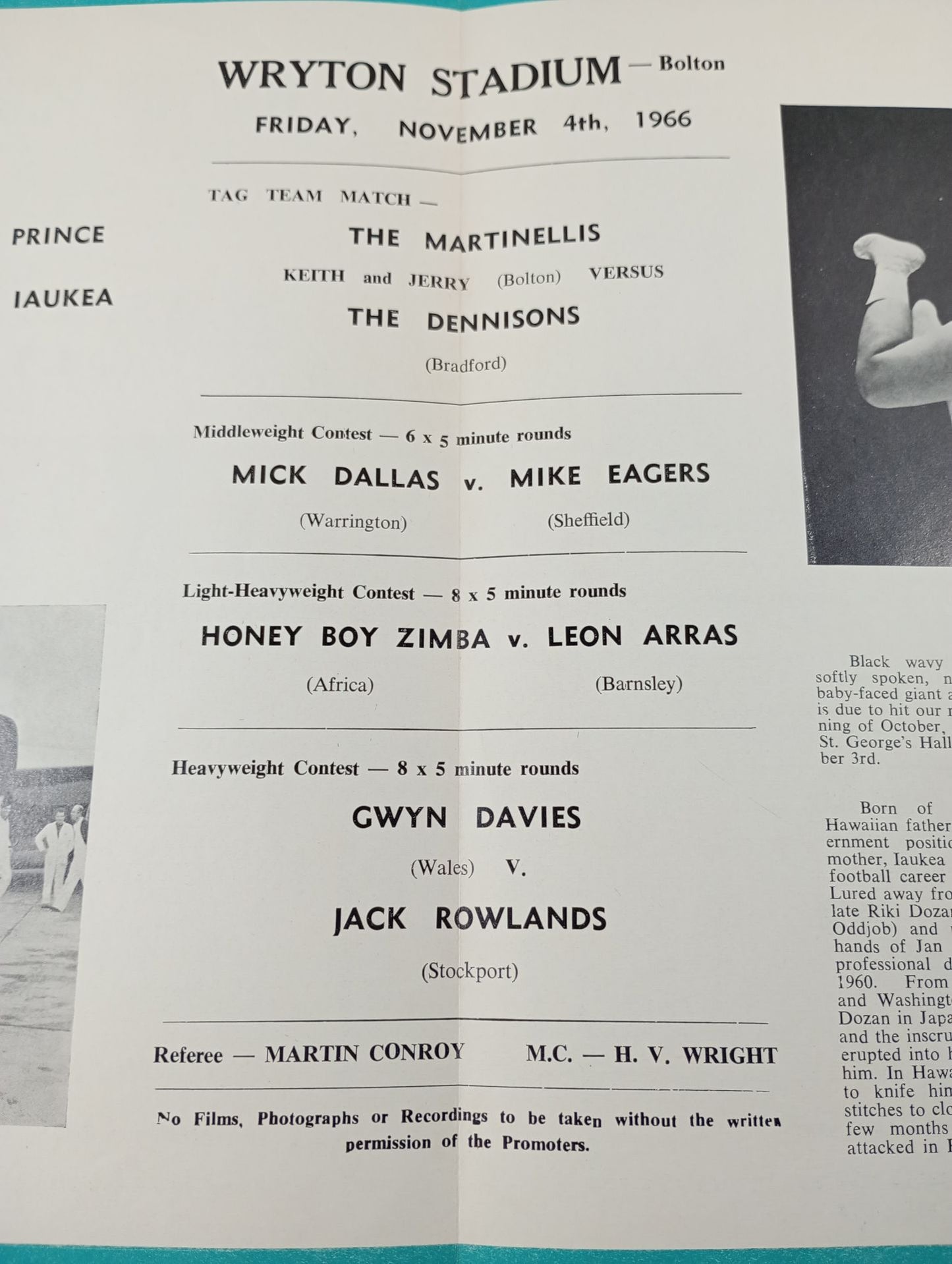 WRYTON PROMOTIONS LTD. (1966.11.4)