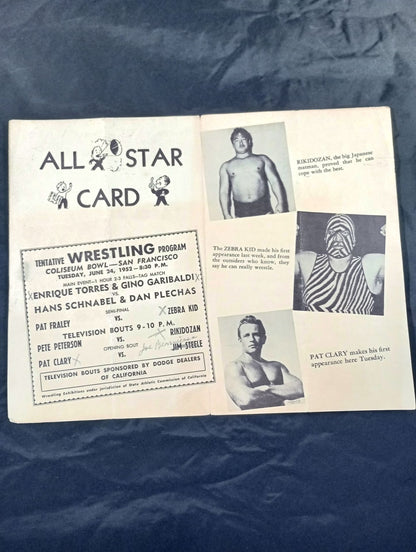 ★力道山 参戦★ West Coast WRESTLING NEWS(1952.3.11)