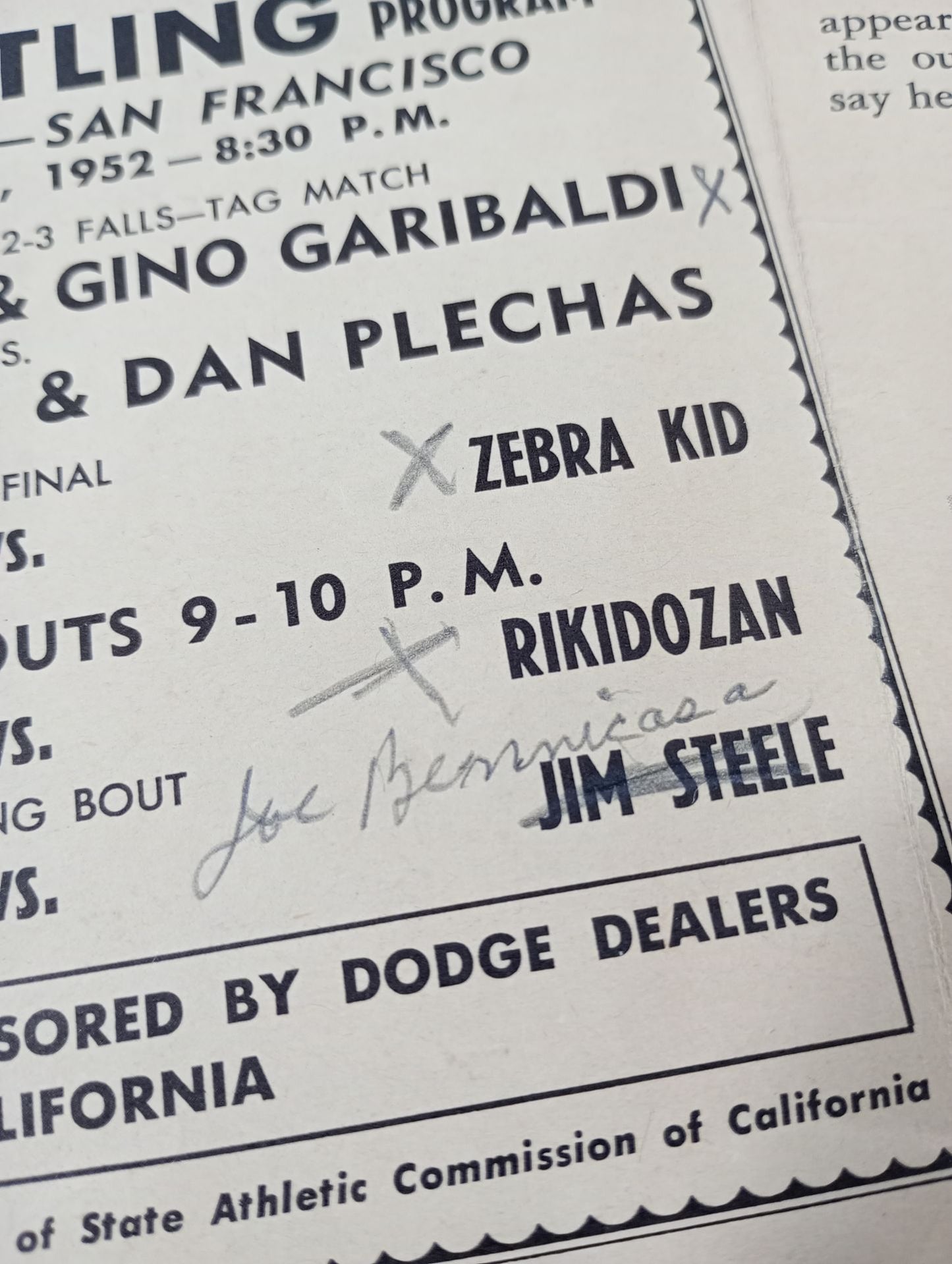 ★力道山 参戦★ West Coast WRESTLING NEWS(1952.3.11)