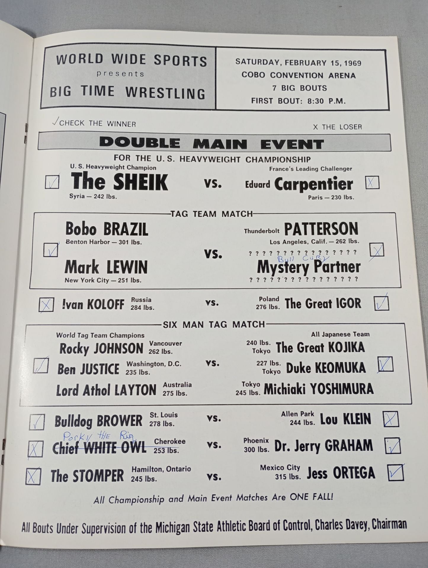NWA BIG TIME WRESTLING / BODY PRESS(1969.2.15)